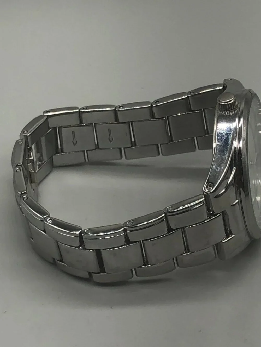 3/$30 Anne Klein Watch Women Silver Tone Water Resistant New Battery 6.75 Inch